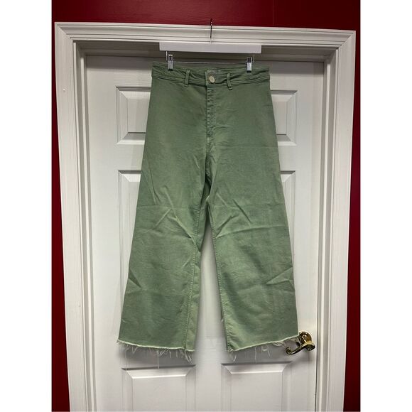 Zara Denim - Zara Green Flare & Wide Leg Jeans